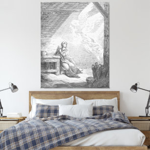 Toile Gustave Doré - Luc 1 - L'Annonciation