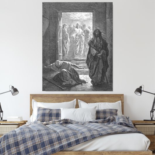 Toile Gustave Doré - Luke 18 The Pharisee and the Public (Insitu(Chambre))