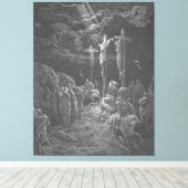 Toile Gustave Doré - Matt 27C The Crucifixion of Jesus  (Insitu (Plancher de Bois))