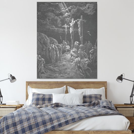Toile Gustave Doré - Matt 27C The Crucifixion of Jesus  (Insitu(Chambre))