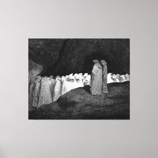 Toile Gustave Doré - Où les hypocrites sont punis (Recto)