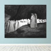 Toile Gustave Doré - Où les hypocrites sont punis (Insitu (Plancher de Bois))