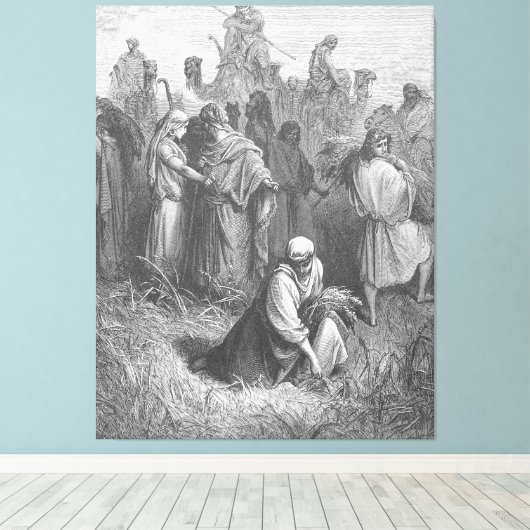 Toile Gustave Doré - Ruth and Boaz (Insitu (Plancher de Bois))