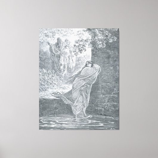 Toile Gustave Doré - Susanna in the Bath (Recto)