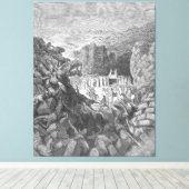 Toile Gustave Doré - The Walls of Jericho Fall Down (Insitu (Plancher de Bois))