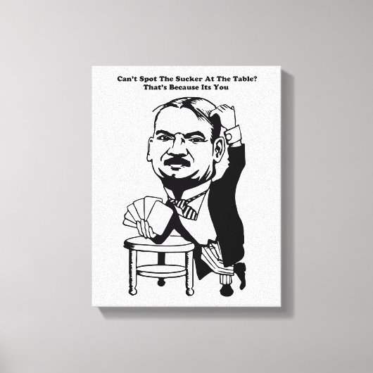 Toile guy poker casino sucker cite art (Recto)