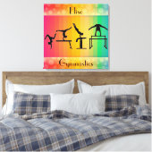 Toile Gymnastique Arc-en-ciel avec filles Gymnastique Év (Insitu(Chambre))