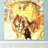 Toile Gypsy Wagon - Après-midi d'or par Arthur Rackham (Insitu (Plancher de Bois))