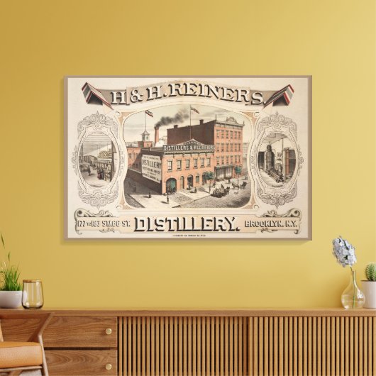 Toile H. & H. Reiners Distillery Building À Brooklyn, Ny (Insitu(Salon))