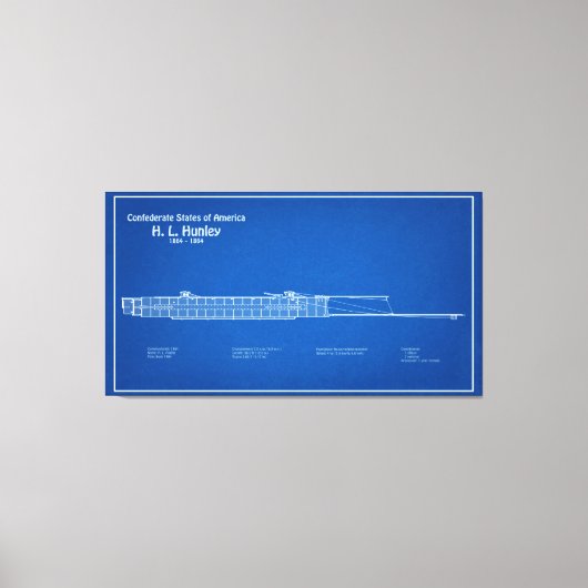 Toile H. L. Hunley - Plan directeur des navires (Recto)