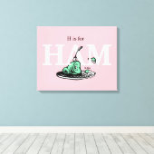 Toile "H pour JAMBON" | Conception de l'alphabet (Insitu (Plancher de Bois))