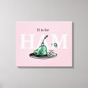 Toile "H pour JAMBON"   Conception de l'alphabet