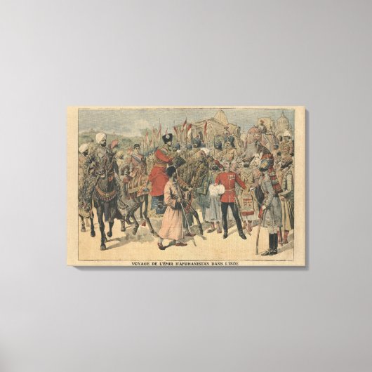 Toile Habibullah Kahn Emir d'Afghanistan (Recto)