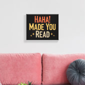 Toile Haha Vous A Fait Lire (Insitu(Salon))