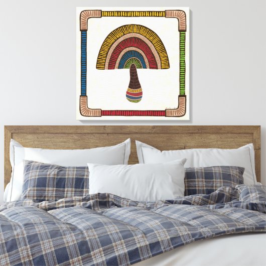 Toile Half Dome Abstract Mushroom (Insitu(Chambre))