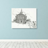 Toile Hall du charpentier Philadelphie (Insitu (Plancher de Bois))
