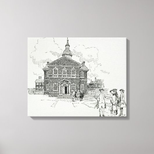 Toile Hall du charpentier Philadelphie (Recto)