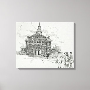 Toile Hall Philadelphie du charpentier