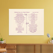 Toile Hallelujah Chorus Handel's Messiah purple text (Insitu(Salon))