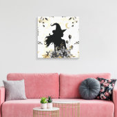 Toile Halloween contemporain moderne sorcière 3 (Insitu(Salon))