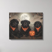 Toile Halloween de Terre-Neuve Éffrayant (Recto)