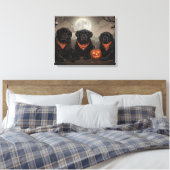 Toile Halloween de Terre-Neuve Éffrayant (Insitu(Chambre))