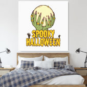 Toile halloween effrayant (Insitu(Chambre))