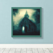 Toile Halloween - Église hantée 4 (Insitu (Plancher de Bois))