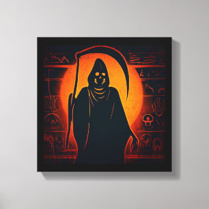 Toile Halloween égyptien Grim Reaper 1