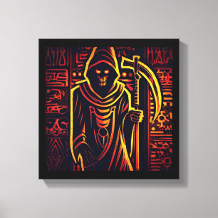 Toile Halloween égyptien Grim Reaper 3