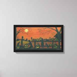 Toile Halloween, enveloppé, toile, copie