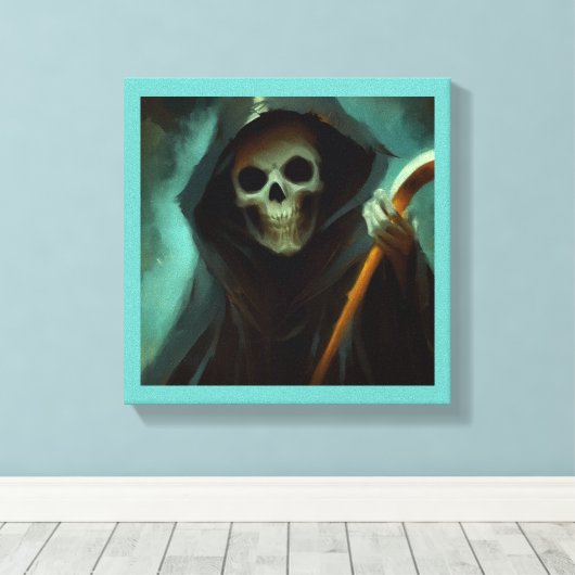 Toile Halloween - Faucheuse 1 (Insitu (Plancher de Bois))