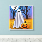 Toile Halloween Ghost Canvaste Art (Insitu (Plancher de Bois))