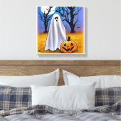 Toile Halloween Ghost Canvaste Art (Insitu(Chambre))