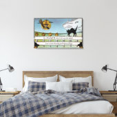 Toile Halloween GreetingCat sur clôture (Insitu(Chambre))
