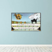 Toile Halloween GreetingCat sur clôture (Insitu (Plancher de Bois))