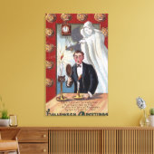 Toile Halloween GreetingMan et Ghost (Insitu(Salon))