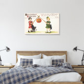 Toile Halloween GreetingPumpkin sur bâton (Insitu(Chambre))