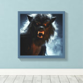 Toile Halloween - Loup-garou 1 (Insitu (Plancher de Bois))