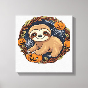 Toile Halloween, Paresseux, 31 octobre, classe de Thanks