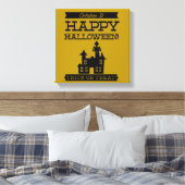 Toile Halloween rétro typographique (Insitu(Chambre))