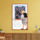 Toile Halloween salutationAraignées à la fenêtre (Insitu(Salon))