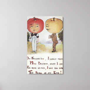 Toile Halloween SalutationTêtes Apple
