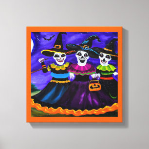 Toile Halloween - Sorcières 2