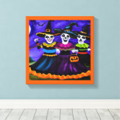 Toile Halloween - Sorcières 2 (Insitu (Plancher de Bois))