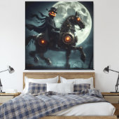Toile Halloween Steampunk Cavalier sans tête (Insitu(Chambre))