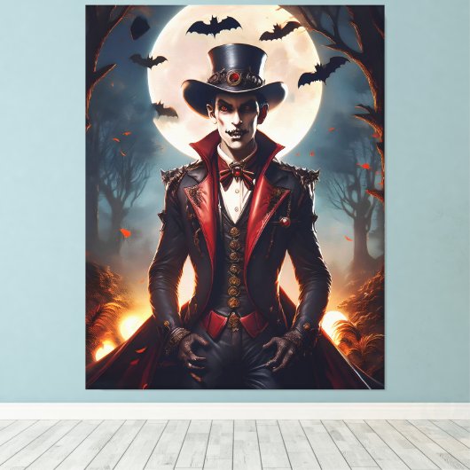Toile Halloween Steampunk Gothique Zombie Vampire (Insitu (Plancher de Bois))