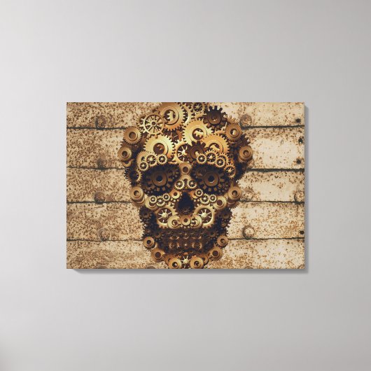 Toile Halloween Steampunk Skeleton Canvas (Recto)