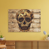 Toile Halloween Steampunk Skeleton Canvas (Insitu(Salon))