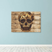 Toile Halloween Steampunk Skeleton Canvas (Insitu (Plancher de Bois))